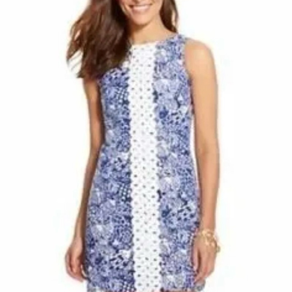 Lilly Pulitzer for Target upstream fish print Blue and White Mini Dress